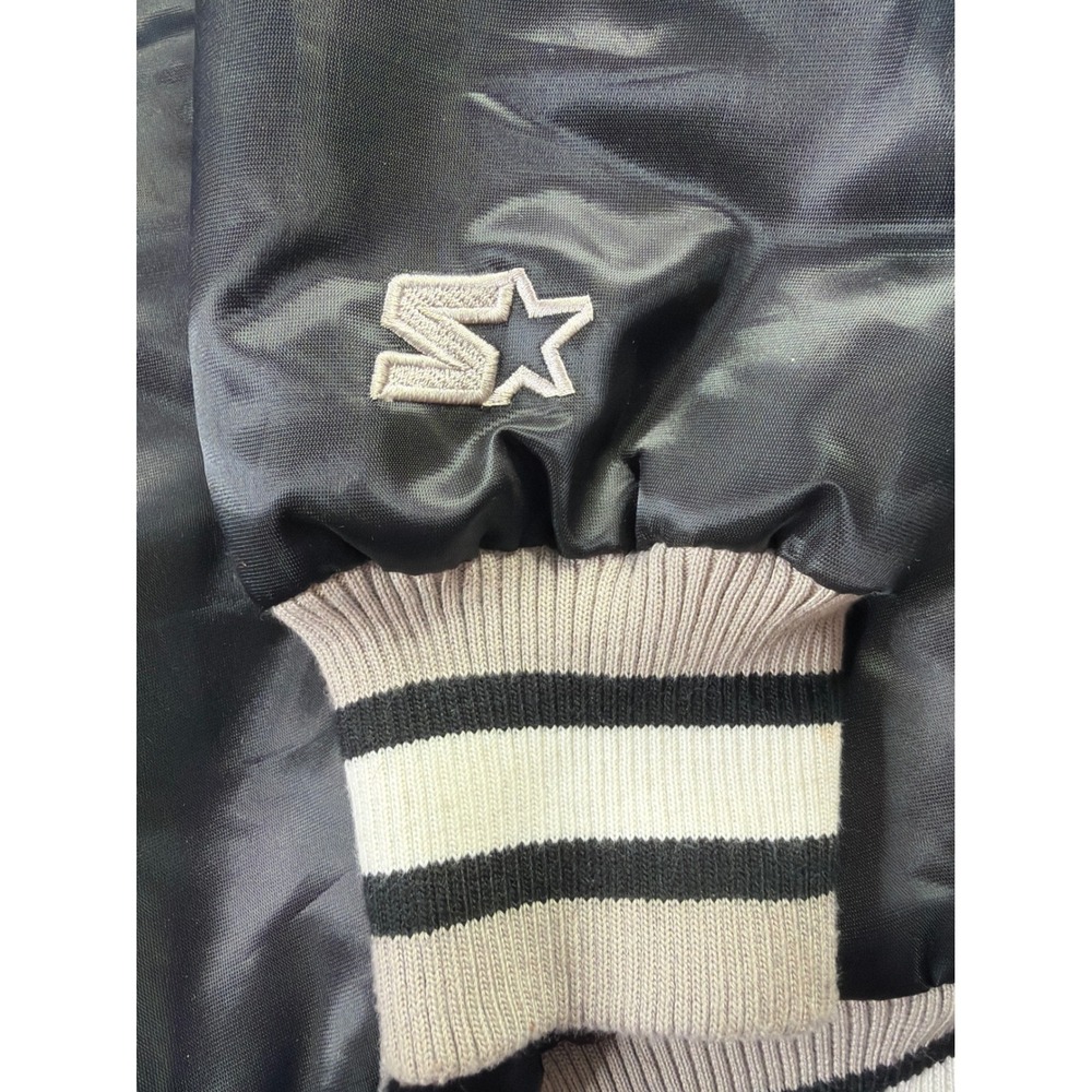 VTG Los Angeles Kings Deadstock NWT Starter Black Label NHL Satin Jacket Mens L - Picture 3 of 14